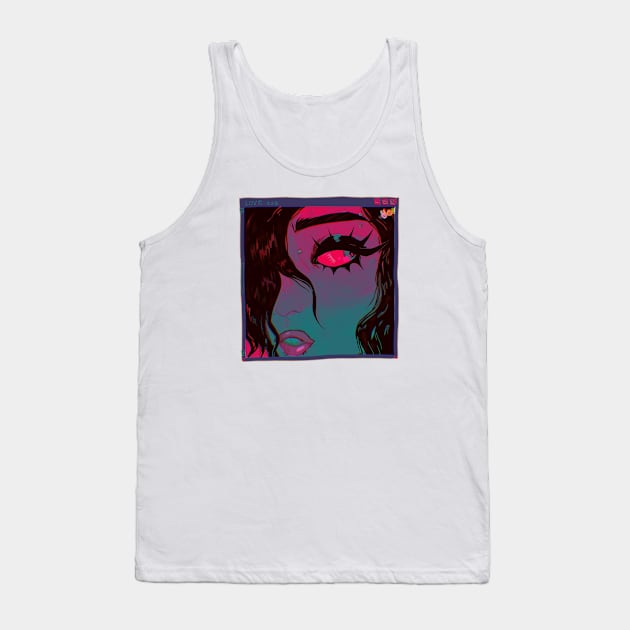 Fearful look Tank Top by snowpiart